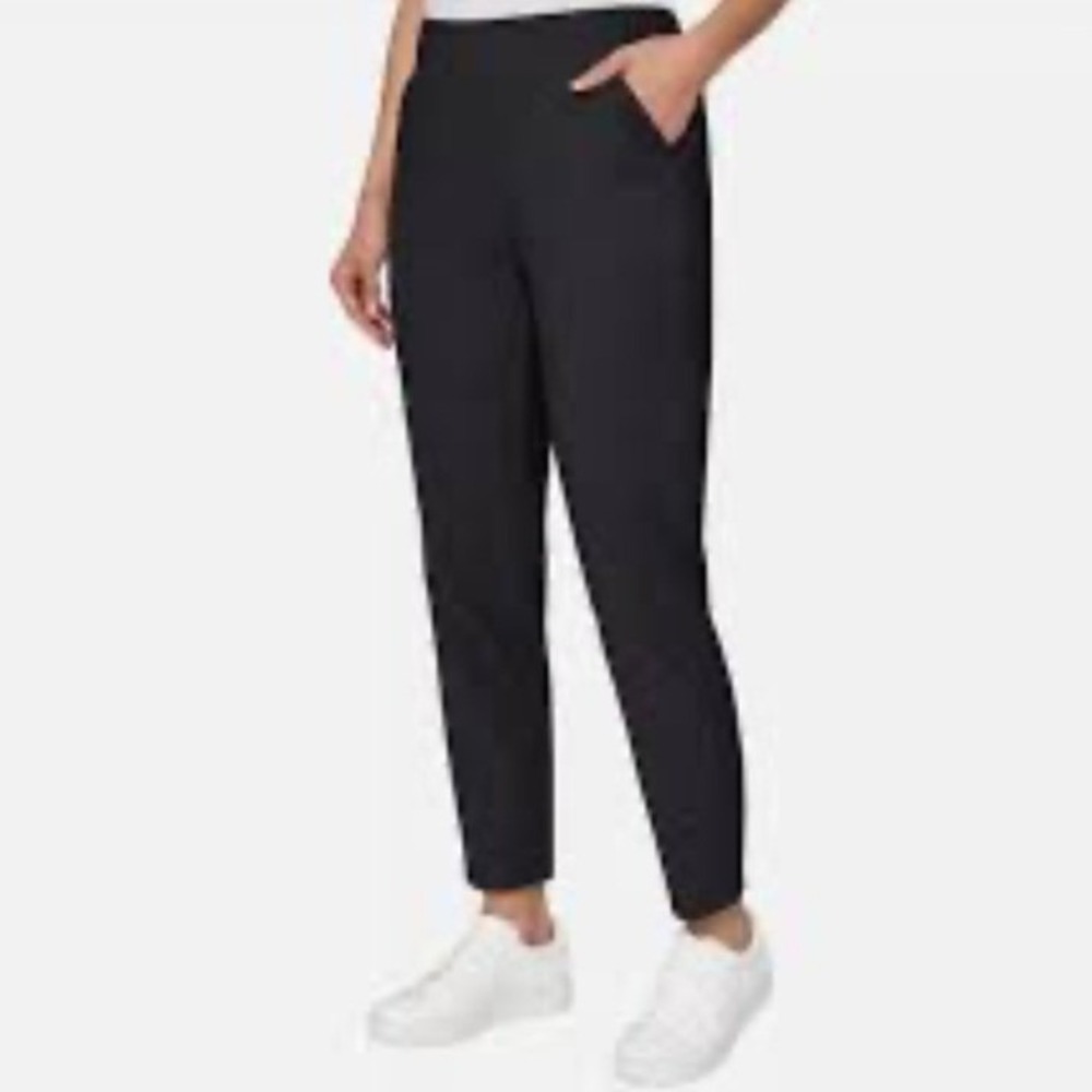 Modern Ambition Women's Black High Rise Side Zip Tapered Stretch Pants - Size M